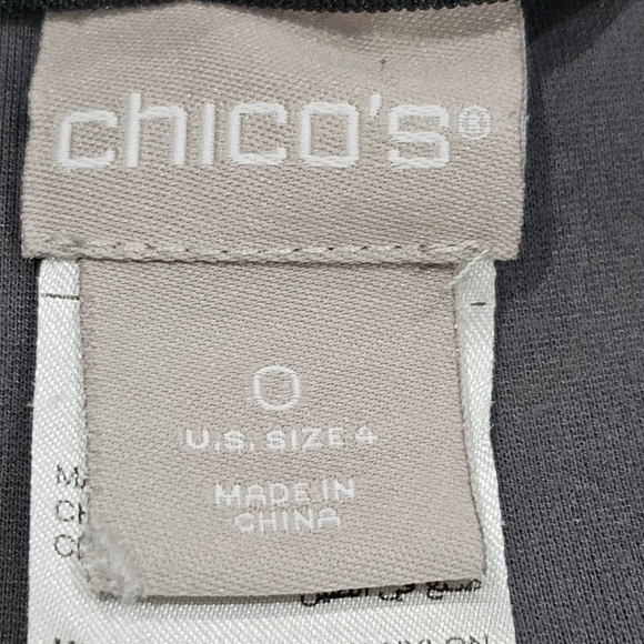 Chico’s Slim Stretch Ankle Pull On Pants in Dark Gray Size 0) U.S. Size 4 - Picture 3 of 8